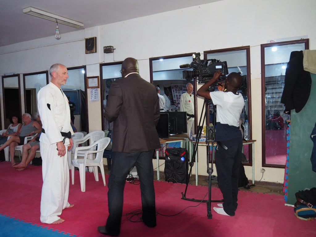 Interview de Sensei Hervé Valentin à Dakar au Sénégal sur le Nippon Kempo
