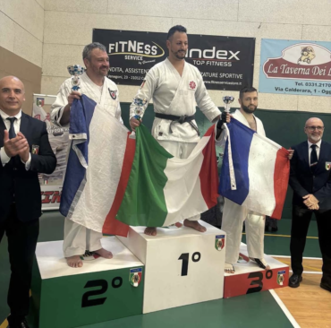 Podium France Italie Nippon Kempo Baccarat