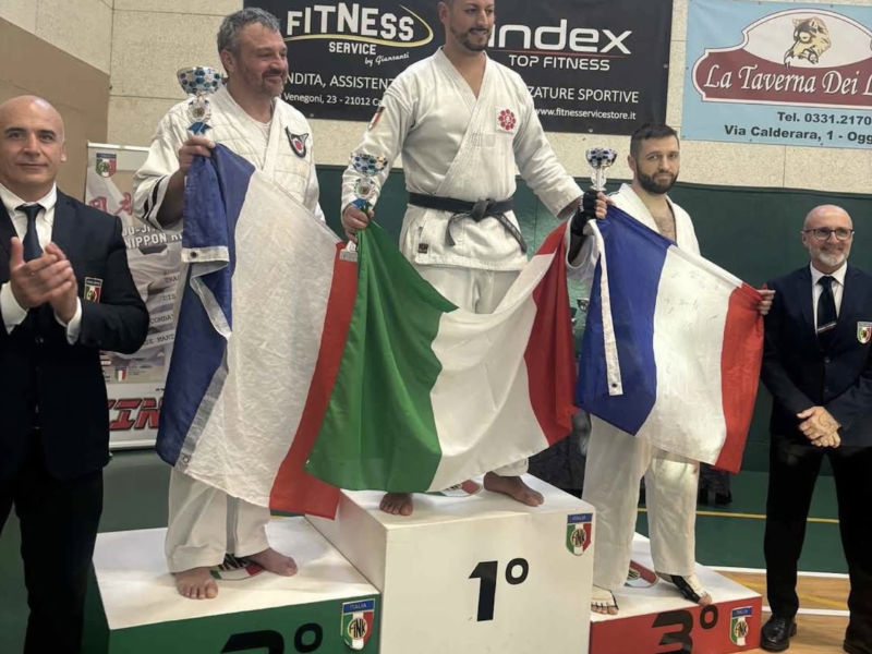 Podium France Italie Nippon Kempo Baccarat