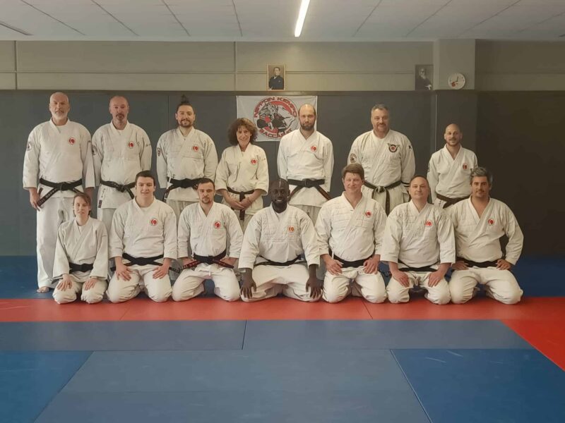Groupe participant au stage technique de Nippon Kempo à Baccarat