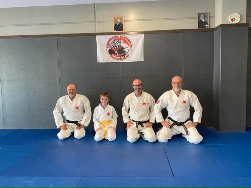 Passage de grade enfant au dojo de Nippon Kempo de Baccarat en 2026.