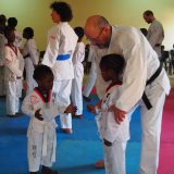 entrainement avec les enfants au Sénégal