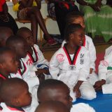 enfants au stage de Nippon Kempo à Dakar