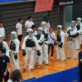 Hervé Valentin avant son combat de Nippon Kempo à Osaka en 2017