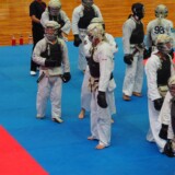 Hervé Valentin avant son combat de Nippon Kempo à Osaka en 2017