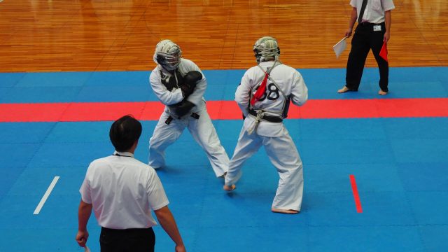 Combats de japonais au tournoi de Nippon Kempo à Osaka en 2017
