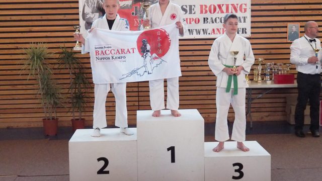 Podium enfants Nippon Kempo 10ième tournoi de Baccarat