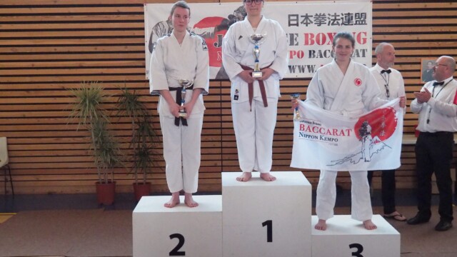 Podium enfants Nippon Kempo 10ième tournoi de Baccarat
