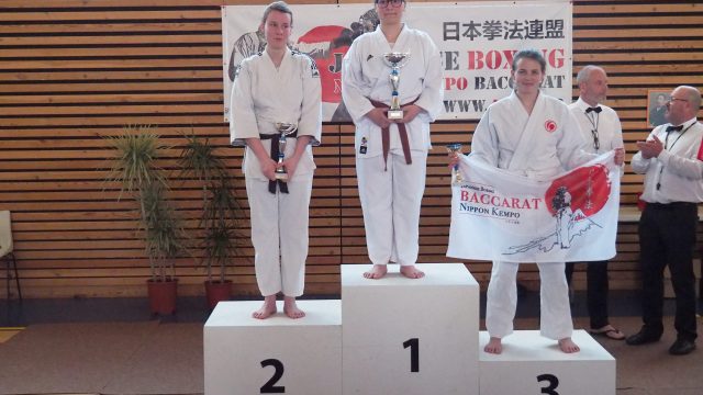 Podium enfants Nippon Kempo 10ième tournoi de Baccarat