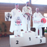 podium adultes 10ième tournoi de Nippon Kempo à Baccarat