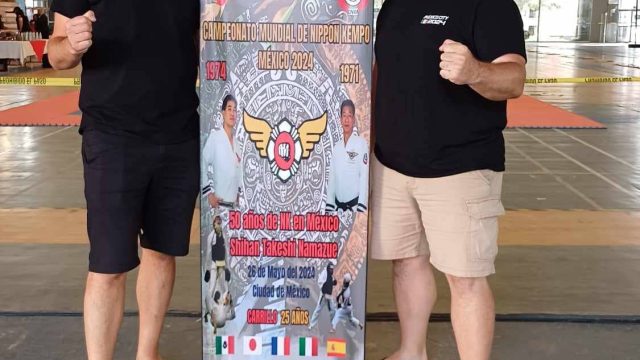 Verrelle Damien et Dreiszker Manu Tournoi Mexique Nippon Kempo 2024